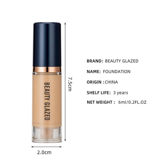 Liquid Foundation Concealer Acabamento Fosco À Prova D'água Maquiagem Facial Ultra-HD D'água