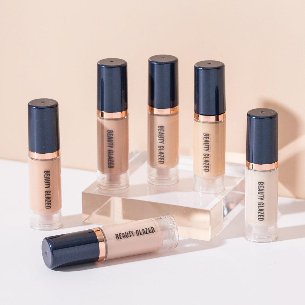 Liquid Foundation Concealer Acabamento Fosco À Prova D'água Maquiagem Facial Ultra-HD D'água