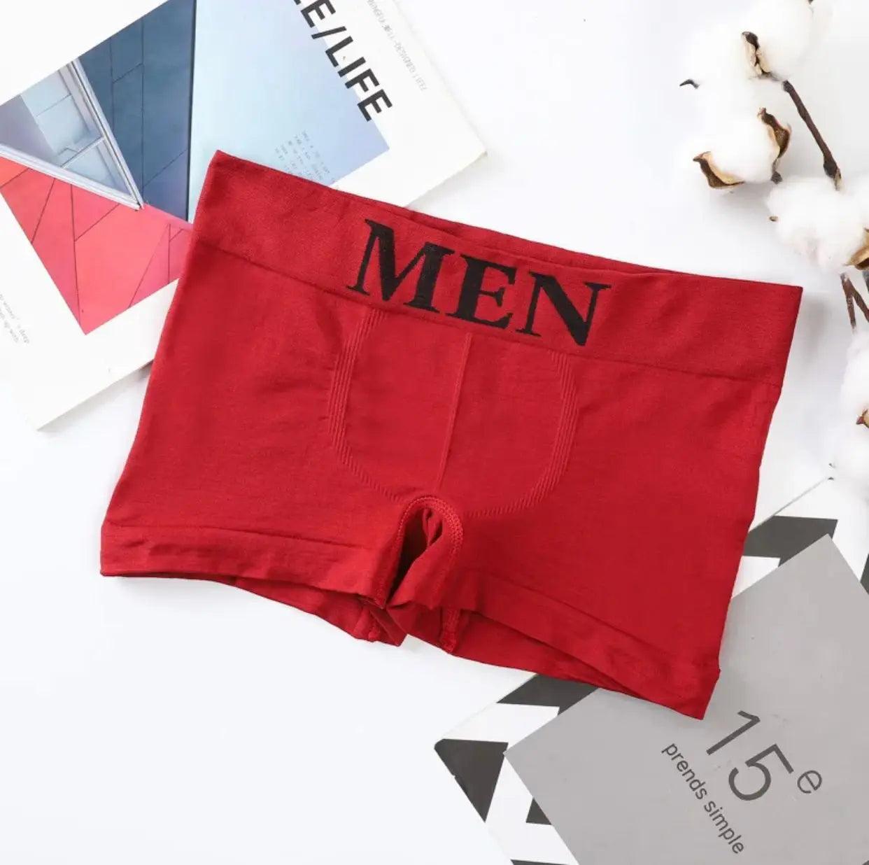 Kit with 4 Microfiber Seamless Men's Boxer Briefs