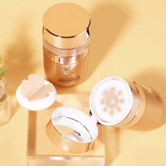 BB Cream Air Cushion com Puff: Hidratante, Corretivo, Controle de Oleosidade, à Prova d'Água