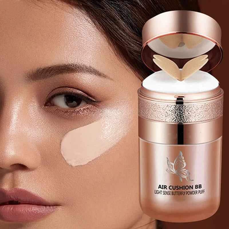 BB Cream Air Cushion com Puff: Hidratante, Corretivo, Controle de Oleosidade, à Prova d'Água