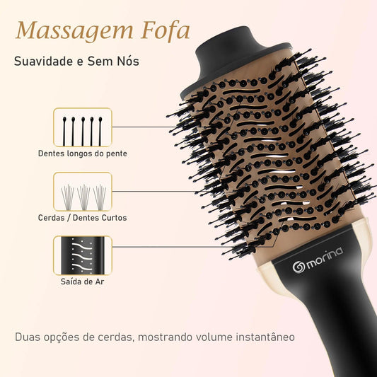 127/220V Hot Comb Electric Hair Dryer Brush Straightener Professional Hair Dryer Hair Dryer Brush Brazil